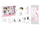 HAIRDRESSING SET W/LIGHT & SOUND