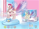 BUBBLE GUN W/LIGHT,90ML ,2COLOURS