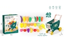 LARGE SHOPPING CART WITH FRUITS