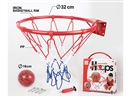 32CM IRON BASKETBALL HOOP RED (WITH PLASTIC HOOKS)