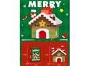 189PCS CHRISTMAS COTTAGE