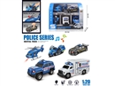 1:20 FRICTION POLICE CAR SET W/LIGHT & MUSIC