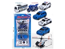 PULL BACK POLICE CAR SET 5PCS
