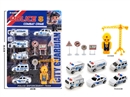 PULL BACK POLICE CAR SET