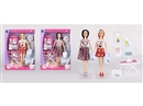 11.5"SOLID BODY DOLL W/ACCESSORIES，2ASST