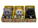 PLUSH CAT W/SOUND,3ASST