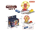 PARKING LOT W/2PCS DIE-CAST CAR
