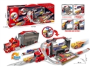 CATAPULT RAILCAR W/FREE WAY DIE-CAST CAR 4PCS