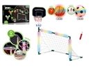 2 IN 1 BASKETBALL+FOOTBALL SET W/LIGHT