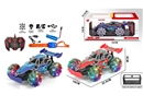 2.4G 1:16 7-CHANNE R/C CAR W/LIGHT & MUSIC & SPRAY(INCLUDED BATTERY),2COLOURS