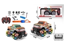 2.4G 1:16 7-CHANNE R/C CAR W/LIGHT & MUSIC & SPRAY(INCLUDED BATTERY),2COLOURS