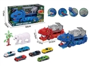 DINOSAUR STORAGE TRUCK SET W/FREE WAY DIE-CAST CAR 3PCS ,2COLOURS