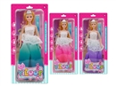 11.5"SOLID BODY DOLL W/ACCESSORIES,3ASST