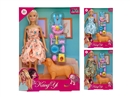 11.5"SOLID BODY DOLL W/ACCESSORIES，3ASST