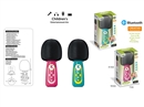 MICROPHONE W/BLUETOOTH & LIGHT & MUSIC,2COLOURS