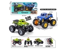 1:30 DOUBLE FRICTION DIE-CAST CAR 2PCS W/LIGHT & MUSIC & CAN OPEN THE DOOR