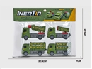 FRICTION MILITARY TRUCK 4PCS
