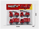 FRICTION FIRE TRUCK 4PCS