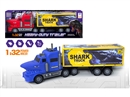 FRCITION SHARK TRUCK W/CAN OPEN THE DOOR,2COLOURS