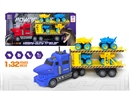 FRCITION SHARK TRUCK W/FREE WAY CAR 4PCS,2COLOURS