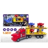 FRCITION SHARK TRUCK W/FREE WAY CAR 4PCS,2COLOURS