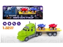 FRCITION DINOSAUR TRUCK W/FREE WAY CAR 2PCS,2COLOURS