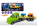 FRCITION DINOSAUR TRUCK W/FREE WAY CAR 2PCS,2COLOURS