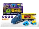 FRCITION DINOSAUR TRUCK W/FREE WAY CAR 3PCS,2COLOURS