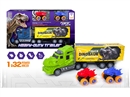 FRCITION DINOSAUR TRUCK W/FREE WAY CAR 2PCS & CAN OPEN THE DOOR,2COLOURS