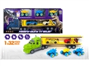 FRCITION DINOSAUR TRUCK W/FREE WAY CAR 5PCS,2COLOURS