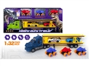 FRCITION DINOSAUR TRUCK W/FREE WAY CAR 5PCS,2COLOURS