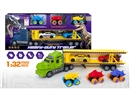 FRCITION DINOSAUR TRUCK W/FREE WAY CAR 5PCS,2COLOURS