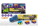 FRCITION DINOSAUR TRUCK W/FREE WAY CAR 3PCS & CAN OPEN THE DOOR,2COLOURS