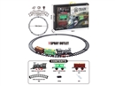 B/O TRAIN RAIL SET W/LIGHT & SOUNDS & SPRAY 28PCS