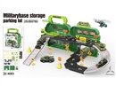 PARKING LOT W/1PCS DIE-CAST CAR，36PCS