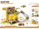 PARKING LOT W/1PCS DIE-CAST CAR，31PCS