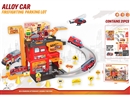 PARKING LOT W/1PCS DIE-CAST CAR，31PCS