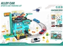 PARKING LOT W/1PCS DIE-CAST CAR，31PCS
