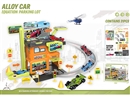 PARKING LOT W/1PCS DIE-CAST CAR，31PCS