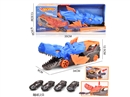 CATAPULT DINOSAUR CAR W/FREE WAY DIE-CAST CAR 2PCS