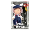14CM RUBBER DOLL W/KEYCHAIN
