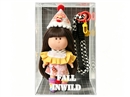 14CM RUBBER DOLL W/KEYCHAIN