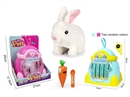 B/O PLUSH PET SET W/SOUND,2COLOURS(NO INCLUDED BATTERY)