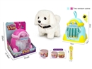 B/O PLUSH PET SET W/SOUND,2COLOURS(NO INCLUDED BATTERY)