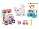 B/O PLUSH PET SET W/SOUND,2COLOURS(NO INCLUDED BATTERY)