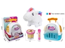 B/O PLUSH PET SET W/SOUND,2COLOURS(NO INCLUDED BATTERY)