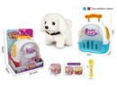 B/O PLUSH PET SET W/SOUND,2COLOURS(NO INCLUDED BATTERY)