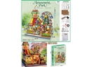 3D WOODEN BUILDING BLOCKS W/LIGHT & MUSIC（NOT INCLUDED BATTERY）