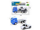 FRICTION POLICE CAR W/FRICTION CAR