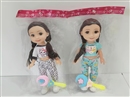 10"BLOW MOLD DOLL W/3D EYES,2ASST